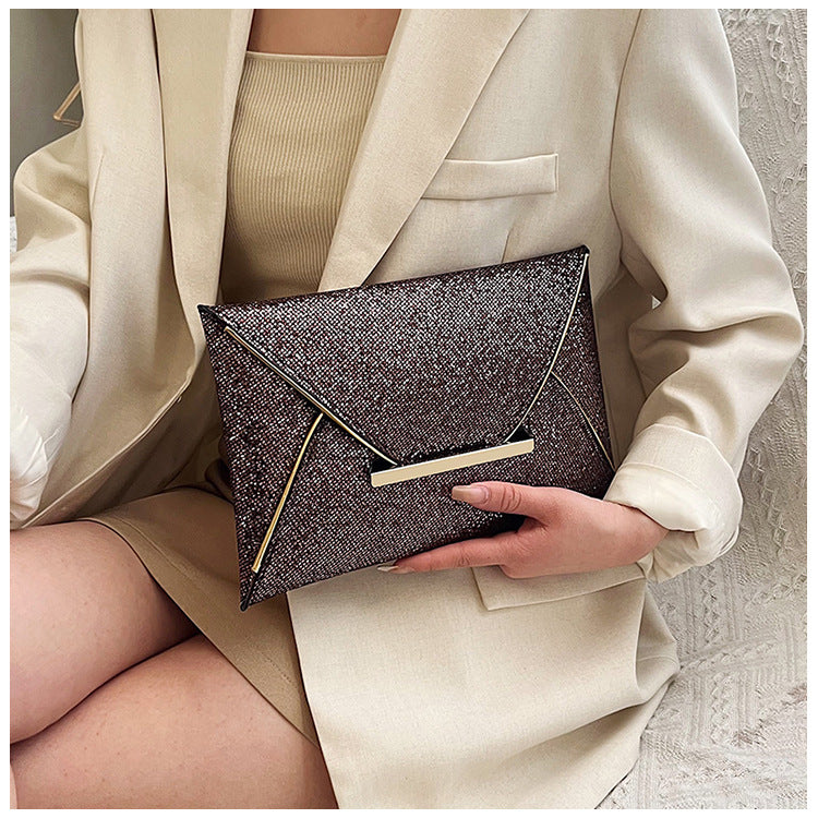 Women's Evening Clutch Bag with Sparkling Sequins