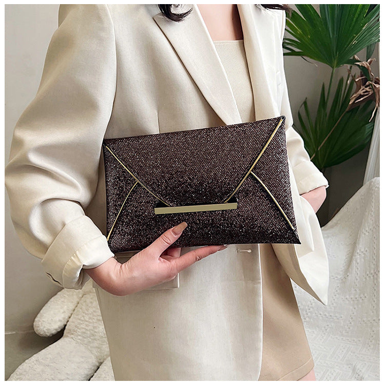 Women's Evening Clutch Bag with Sparkling Sequins